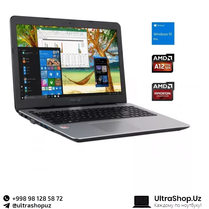 Asus Vivobook X555Q 90NB0D52 M04310 15.6 HD 1366x768 TN A12 9720P 8 GB 128 GB SSD UltraShop.UZ